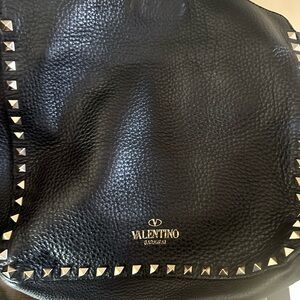 Valentino Black Studded Leather Handbag